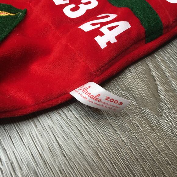 NEW Annalee 2004 Hanging 23” In Santa Advent Calendar With 4” In Elf Marker - Picture 7 of 9